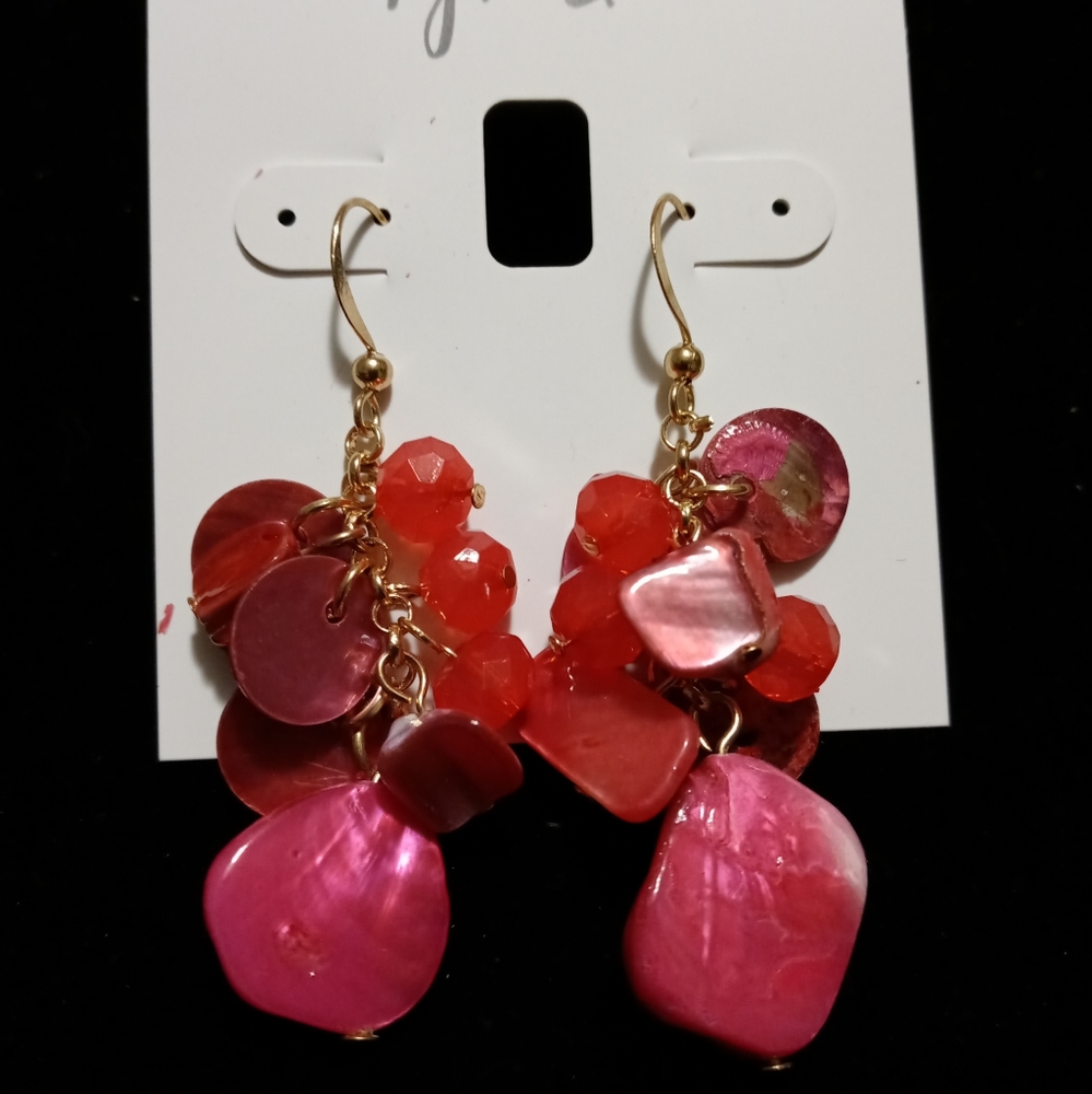 Style & Co Pink Dangling Earrings